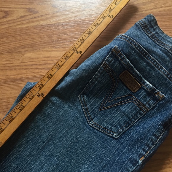 Volcom Blue Distressed Ripped Cropped Jeans Size 7 - Picture 10 of 10